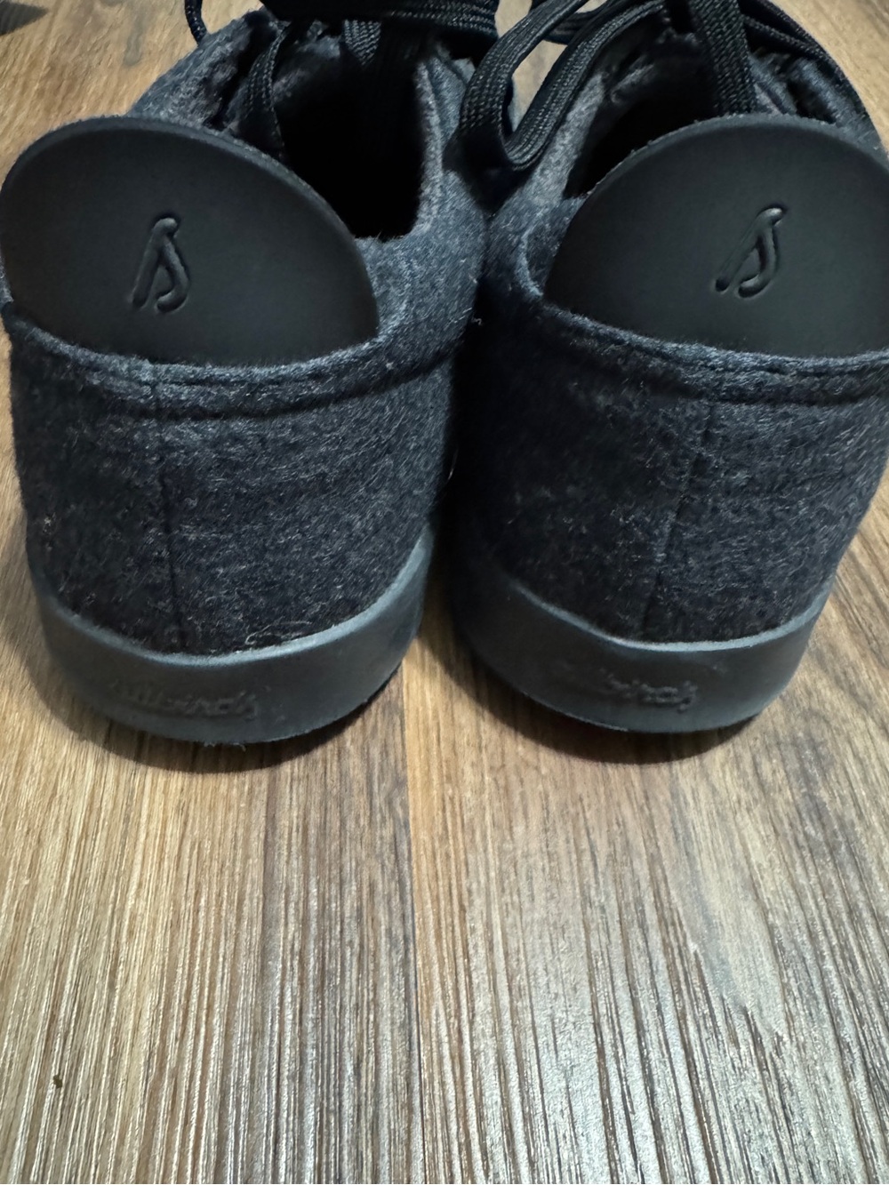 AllBirds Wool Piper Natural Black Walking Casual Low Shoe Sneaker Men's Size 12 - Picture 4 of 8